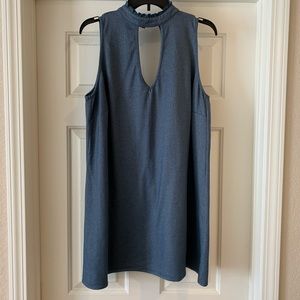 0X Speechless Denim Look Swing Dress